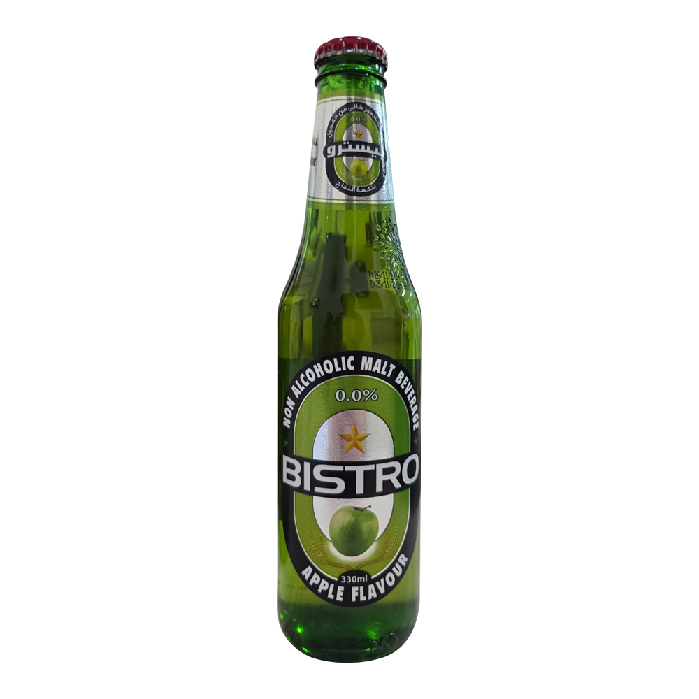 BISTRO NON-ALCOHOLIC MALT BEVERAGE 0.0% APPLE (BOTTLE)