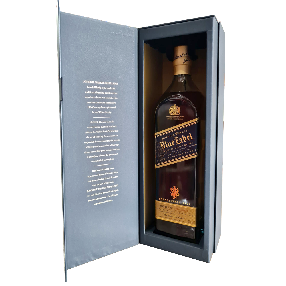 JOHNNIE WALKER BLUE LABEL BLENDED SCOTCH WHISKY (LTR)