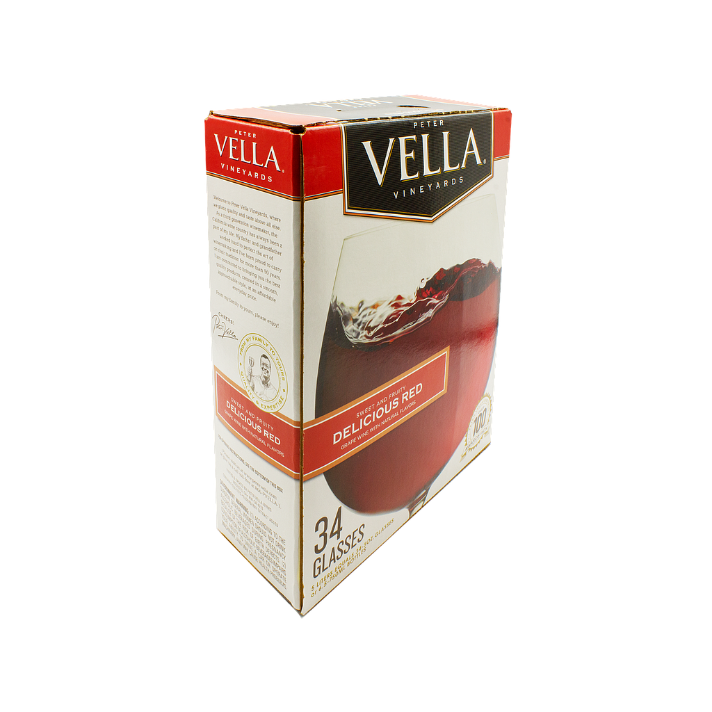 PETER VELLA DELICIOUS RED CASK WINE (5 LTR)