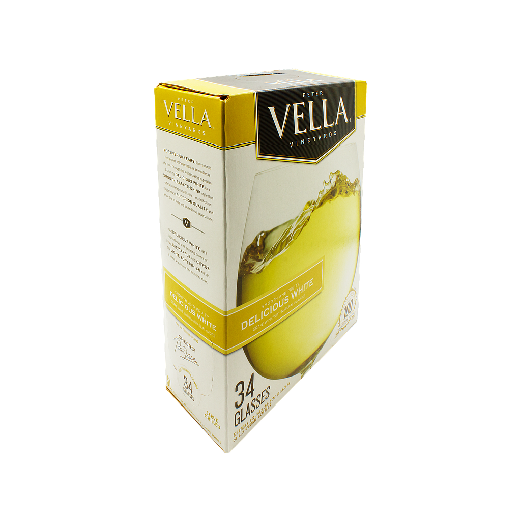 PETER VELLA DELICIOUS WHITE CASK WINE (5 LTR)