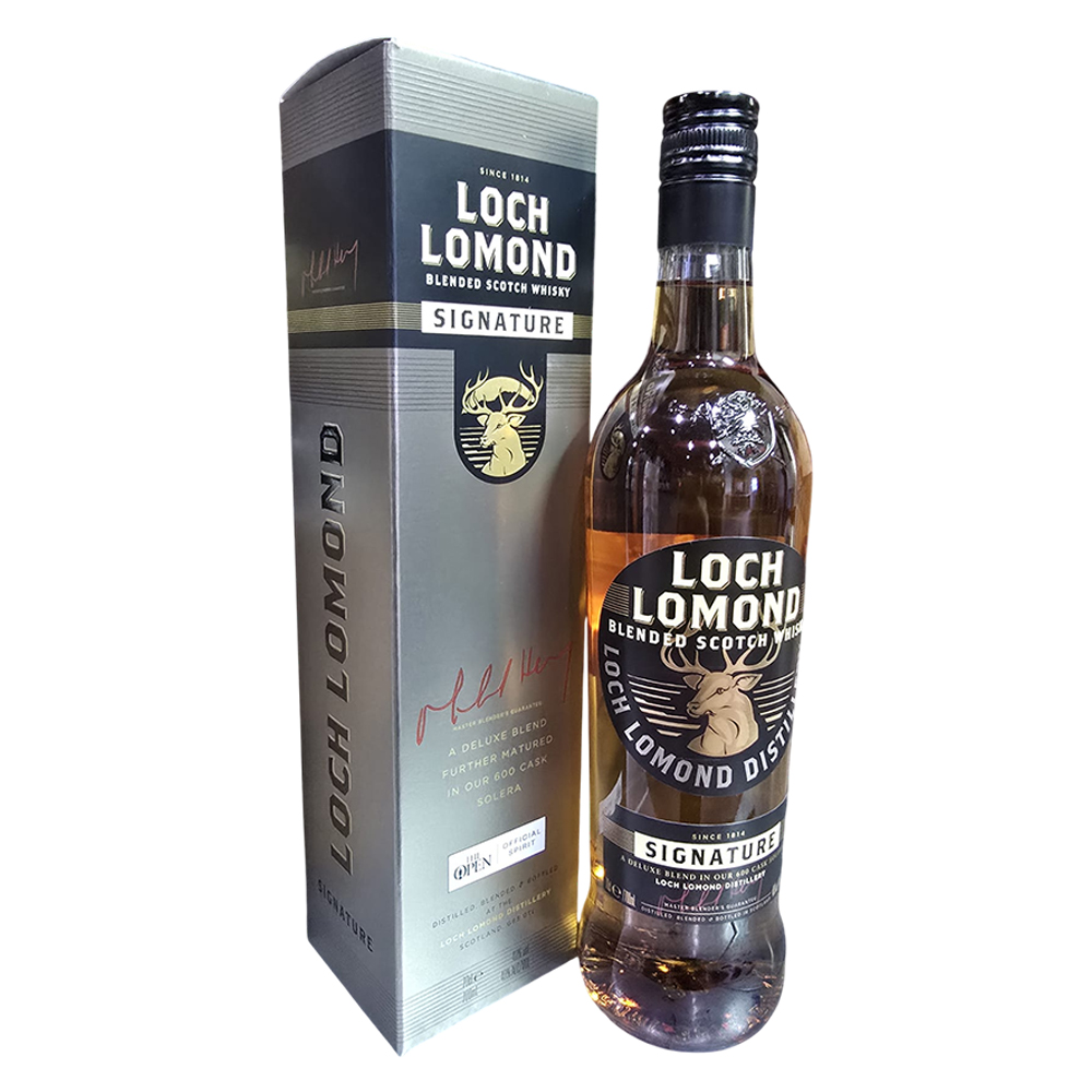 LOCH LOMOND SIGNATURE SOLERA CASK SCOTCH WHISKY (LTR) W/GB 